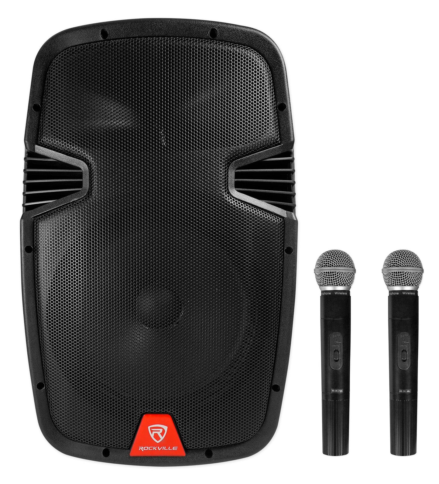 RAM12BT Rechargeable PA Speaker + RWM1202VH Wireless Mic System Bundle