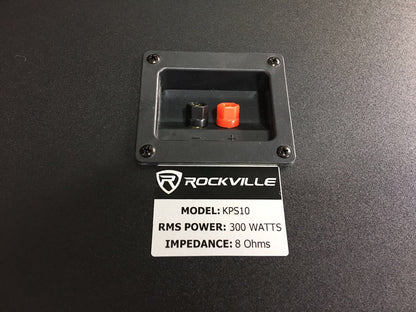 KPS10 10" Karaoke Speakers 2-Pack + RPW20 Wall Mounts Bundle