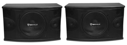 KPS10 10" Karaoke Speakers 2-Pack + RPW20 Mounts + RVSSA1 Adapters Bundle