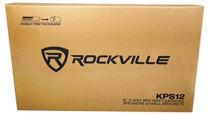 KPS12 12" Speakers 2-Pack + RPM85 Powered Mixer Bundle