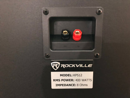 KPS12 12" Speakers 2-Pack + RPM85 Mixer + Wall Mounts Bundle