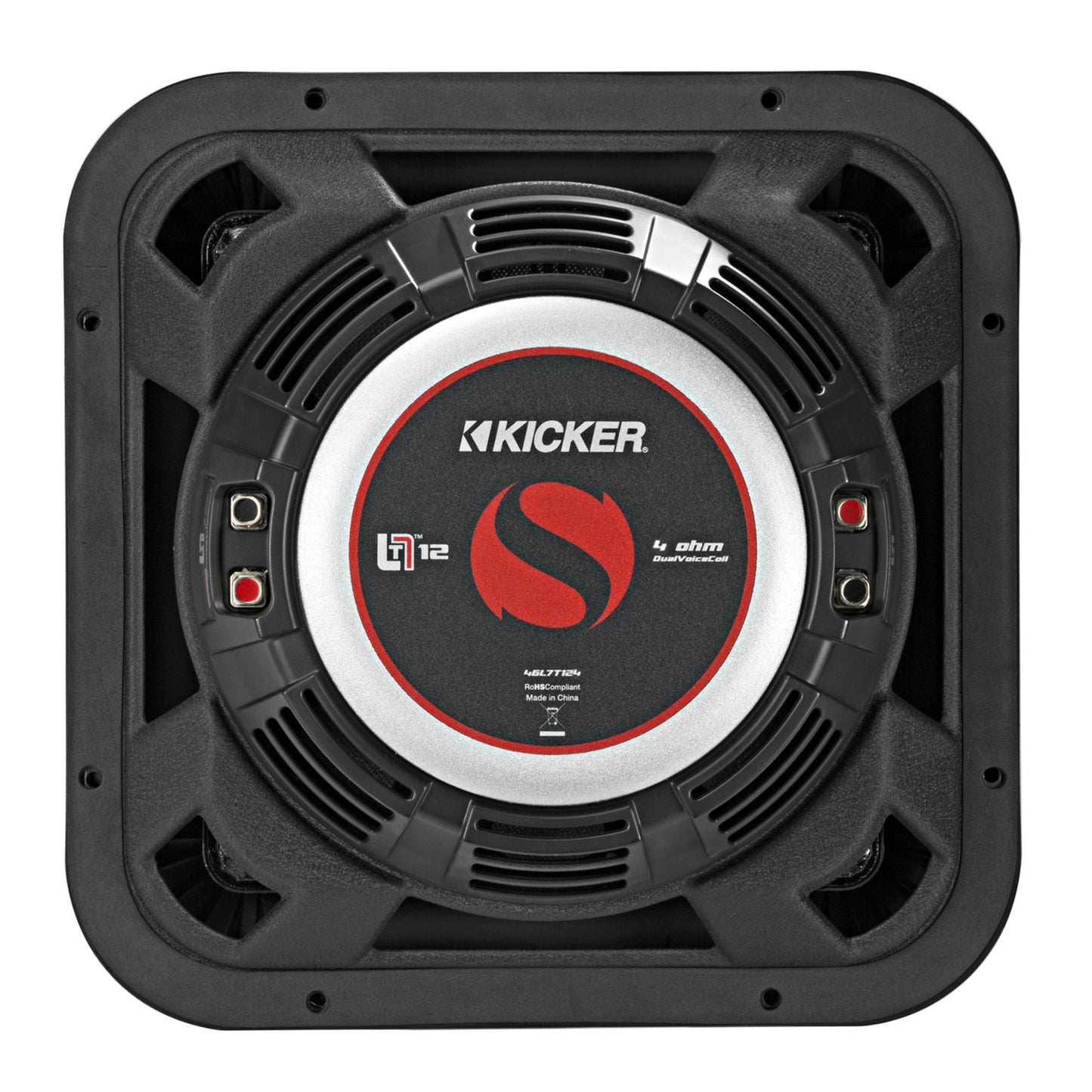 2 KICKER 46L7T124 12" 1200w L7T Subwoofers Solo-Baric Sub+Mono Amplifier+Amp Kit