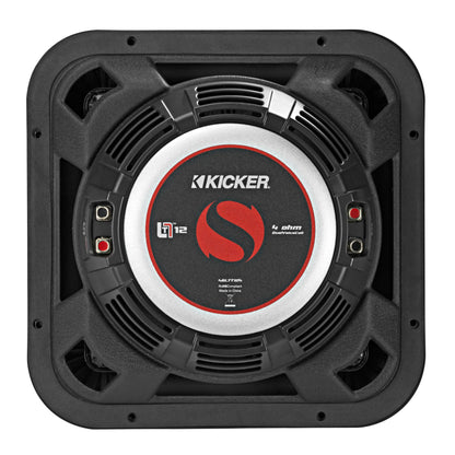 2 KICKER 46L7T124 12" 1200w L7T Subwoofers Solo-Baric Sub+Mono Amplifier+Amp Kit