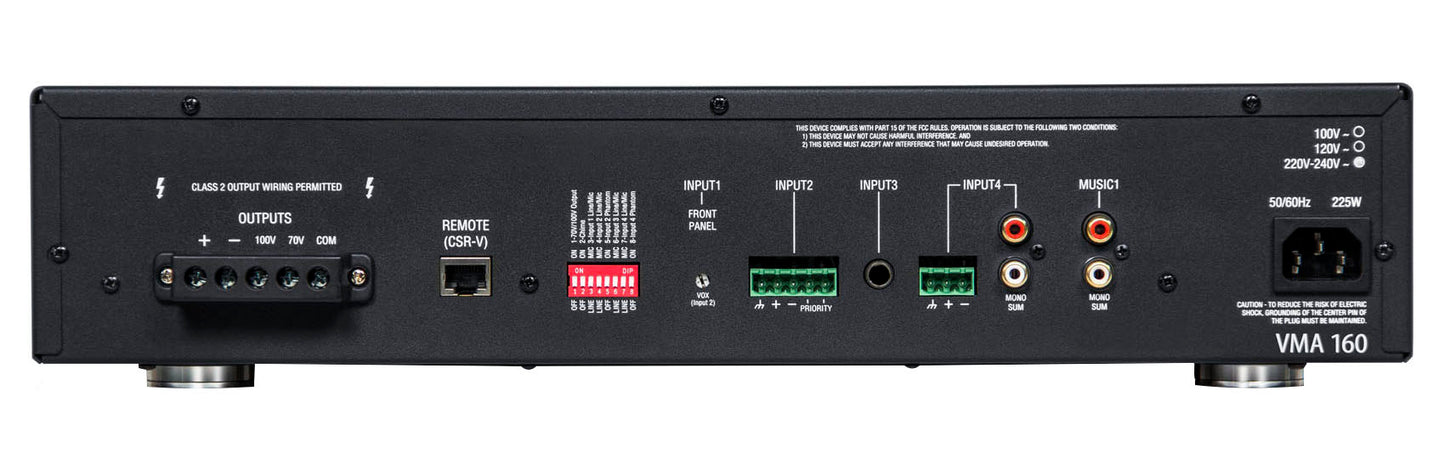 JBL Commercial Amplifier+(6) Slim Black Wall Speakers for Restaurant/Bar/Cafe