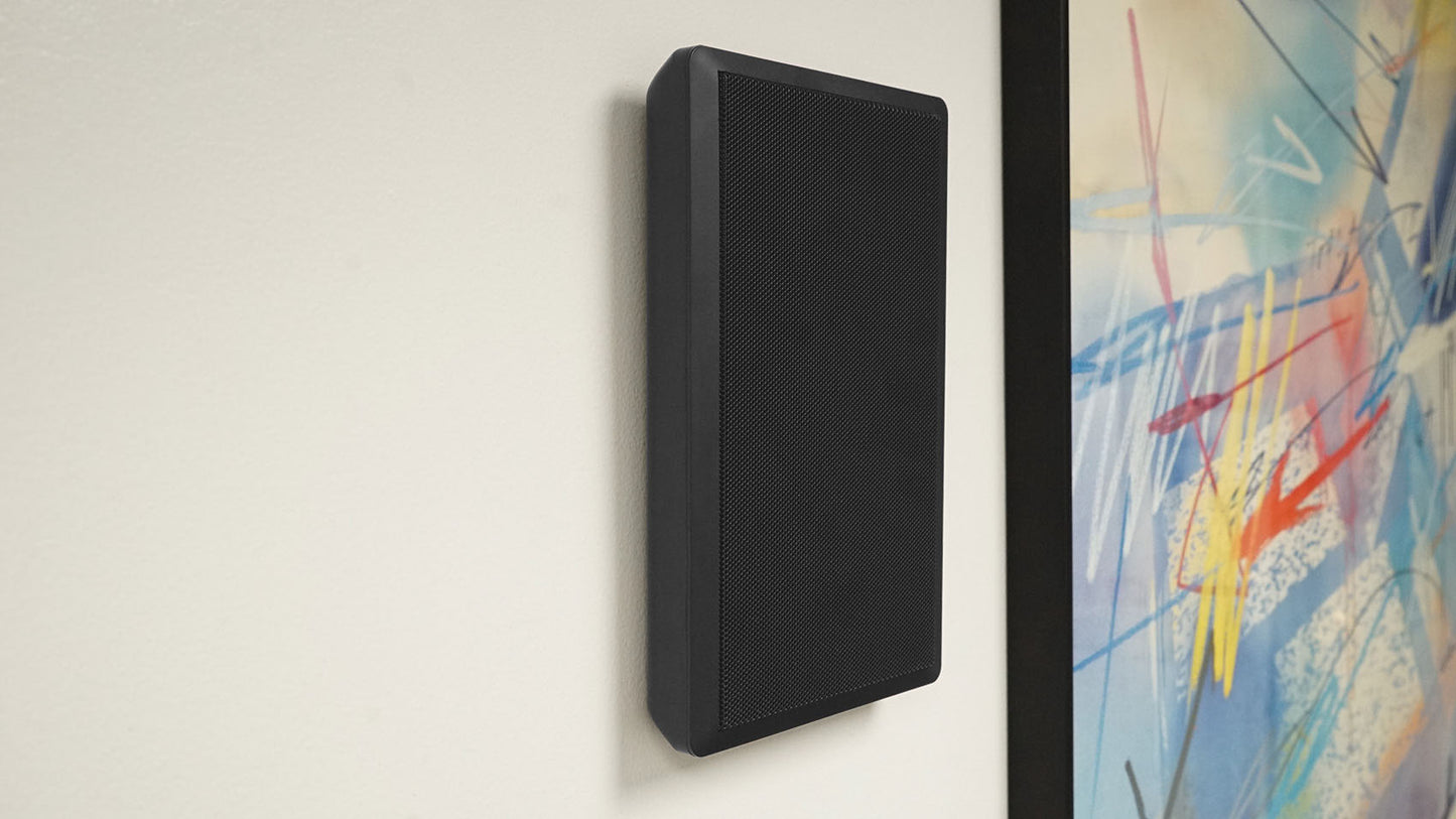 JBL Commercial Amplifier+(6) Slim Black Wall Speakers for Restaurant/Bar/Cafe