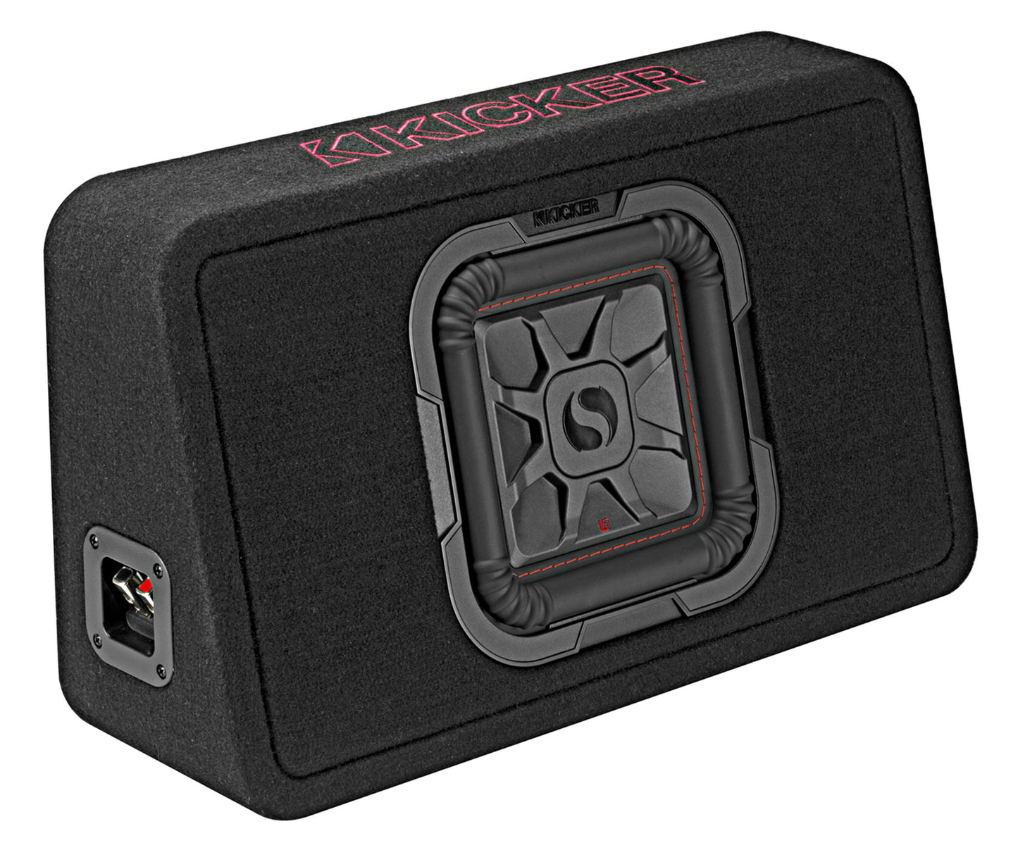 KICKER 46TL7T82 L7T 8" 350w Car Subwoofer Solo-Baric Sub in Slim Box+Amp+Wires