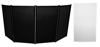 RFAAC DJ Event Facade + White Scrim 4-Pack Bundle