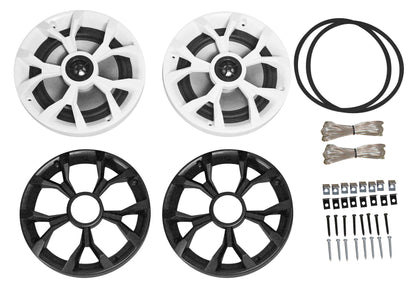 RKL65MBW 8-Pack + MS12LW Subwoofer + Memphis MXA5600 Amp Bundle