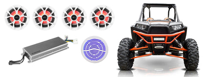 RKL65MBW 8-Pack + MS12LW Subwoofer + Memphis MXA5600 Amp Bundle