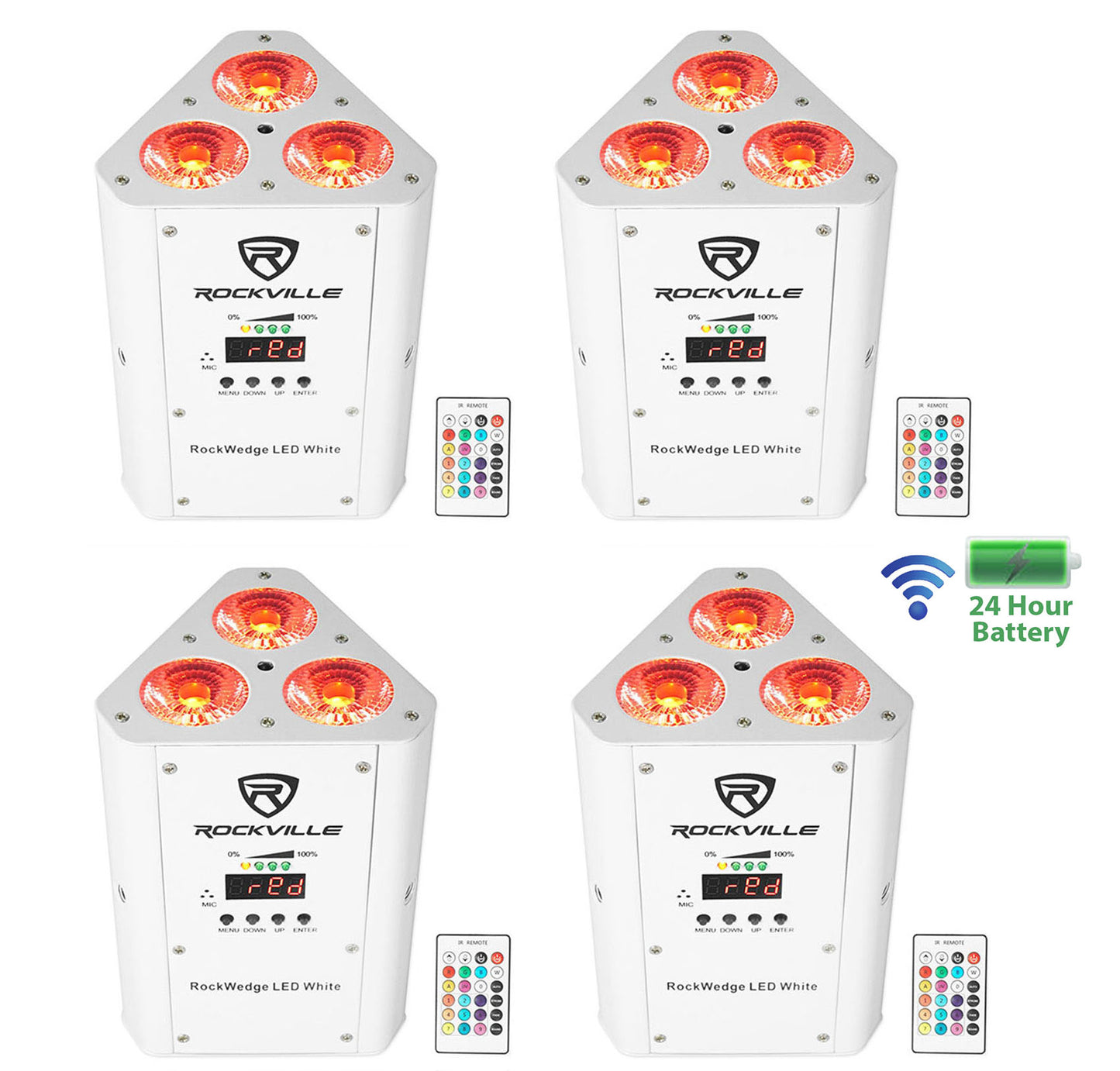 RockWedge LED White 4-Pack