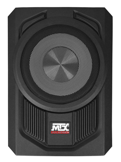 MTX TN8MS 8" 200w Slim Under-Seat Powered Car/Truck Subwoofer Sub+Remote+Amp Kit