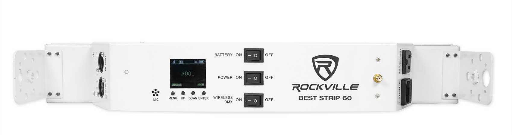 BEST STRIP 60 White 10-Pack + ROCKFORCE W2 DMX Controller Bundle