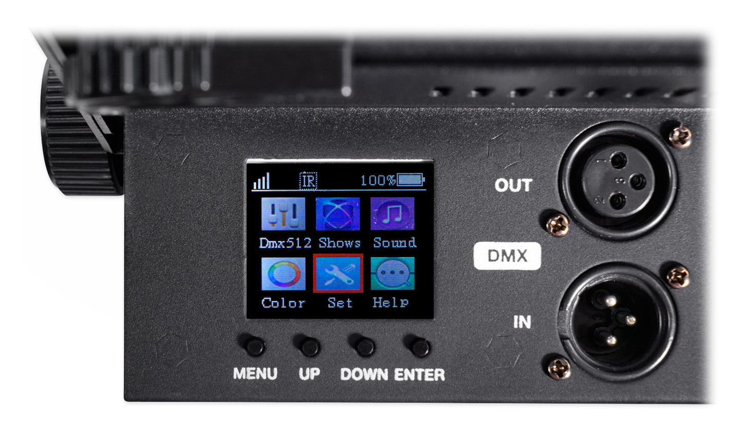 BEST PAR 60 8-Pack + ROCKFORCE W2 DMX Controller Bundle