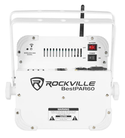 BEST PAR 60 White 2-Pack + ROCKFORCE W2 DMX Controller Bundle