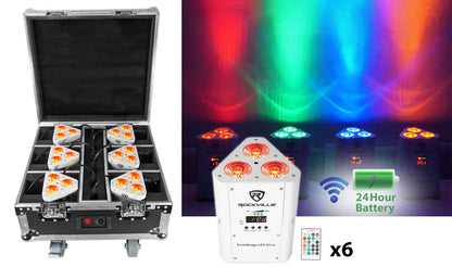 RockWedge Package White 6-Pack + ROCKFORCE W2 Controller Bundle