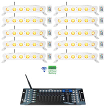 BEST STRIP 60 White 10-Pack + ROCKFORCE W2 DMX Controller Bundle