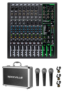 Mackie ProFX12v3 12-Channel Professional Effects Mixer w/USB+(3) Mics ProFX12 v3