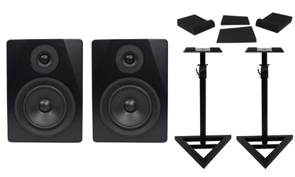 APM5B Black + RVSM1 Monitor Stands Bundle