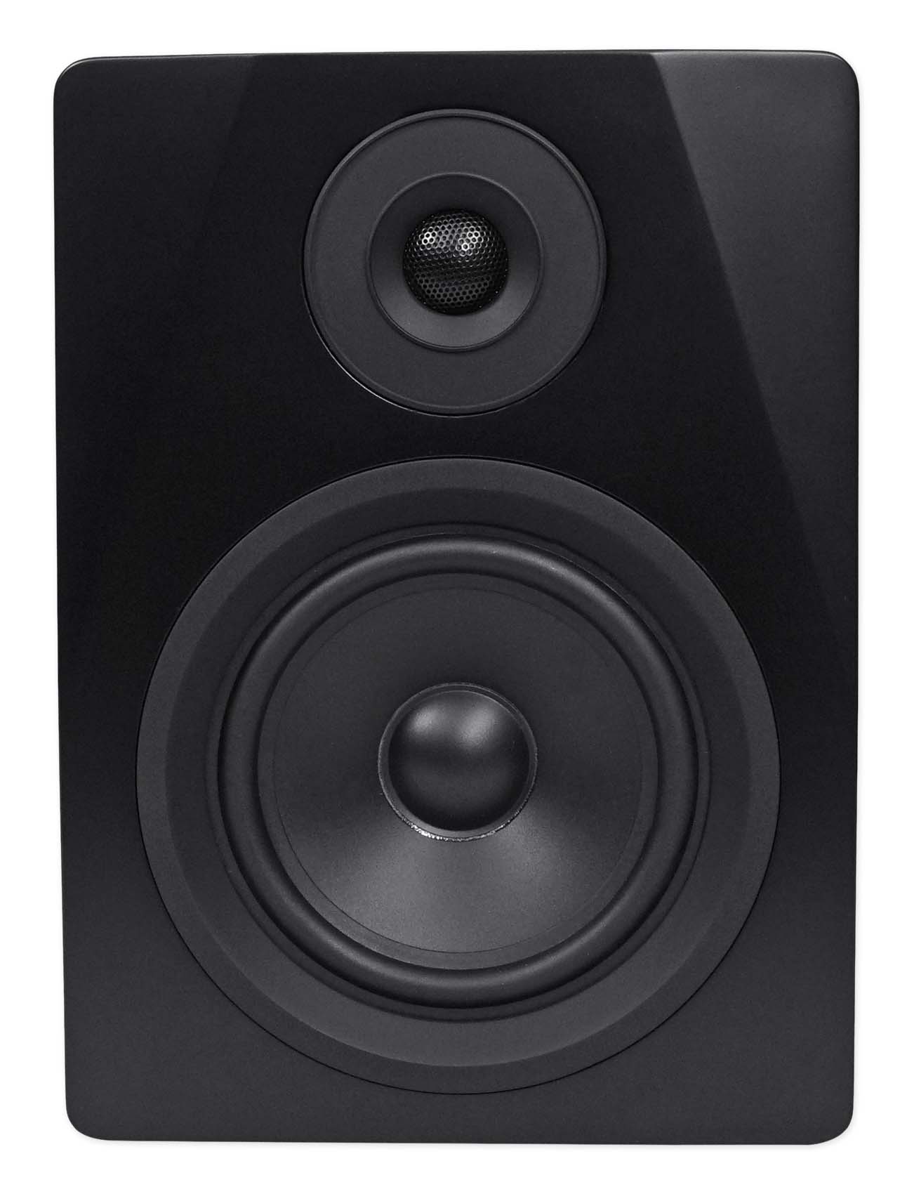 APM5B Black + RS21B 21" Speaker Stands Bundle