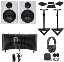 APM5W 5.25" Studio Monitors Pair + Recording Essentials Bundle