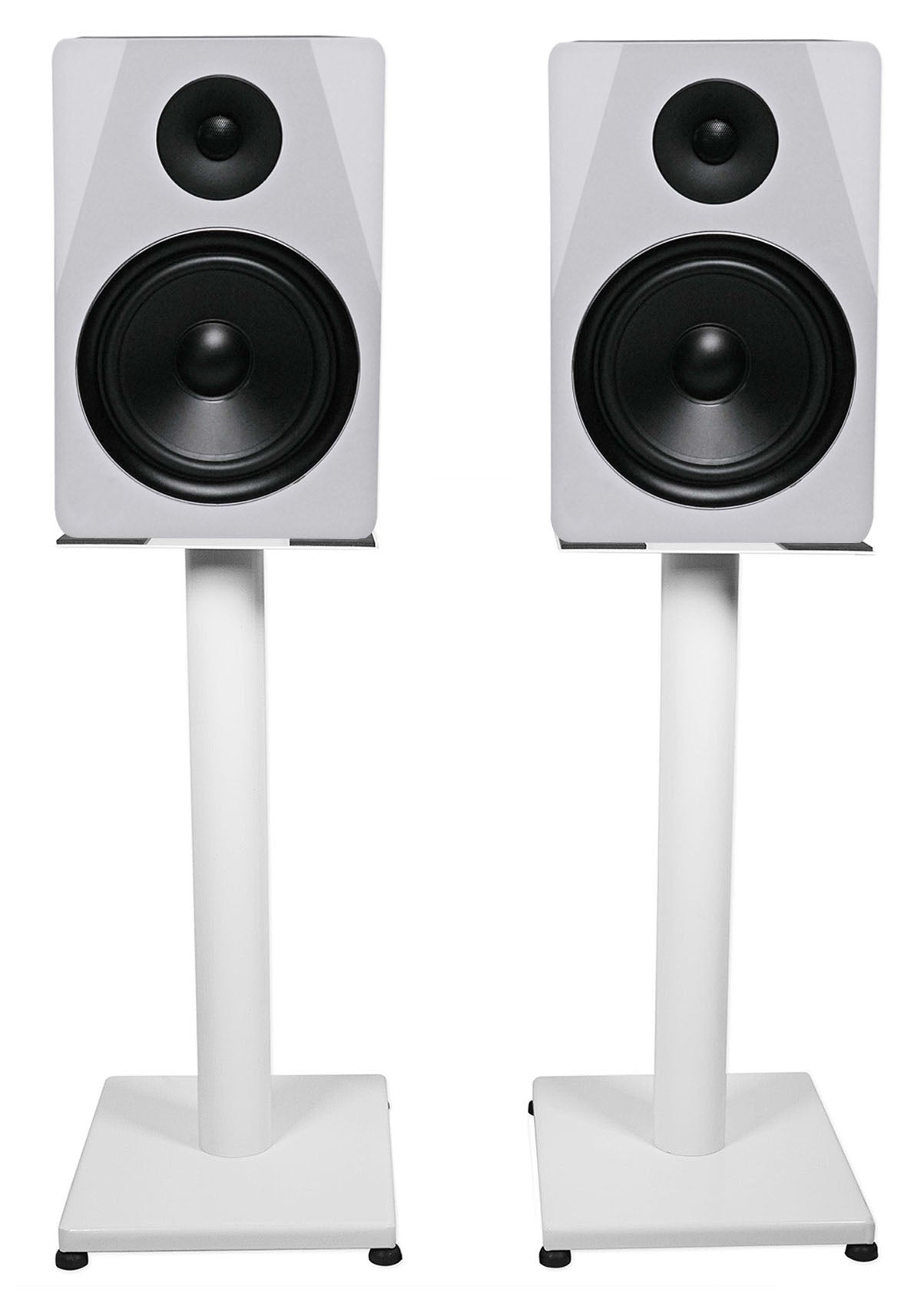 APM8W White + RS21W 21" Stands Bundle