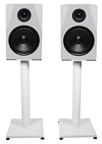 APM8W White + RS21W 21" Stands Bundle