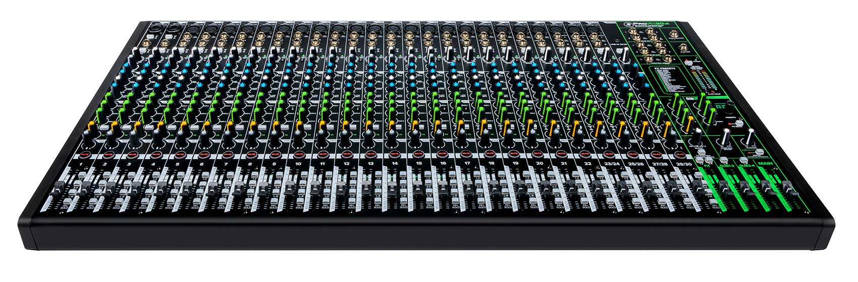 Mackie ProFX30v3 30-Channel 4-Bus Effects Mixer ProFX30 v3+50 Ft XLR Snake Cable