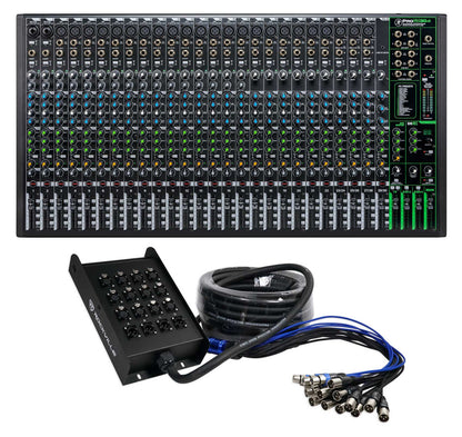 Mackie ProFX30v3 30-Channel 4-Bus Effects Mixer ProFX30 v3+50 Ft XLR Snake Cable