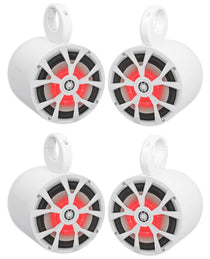 RKL80MW 4-Pack White + MAC80W White Tower Enclosures Bundle