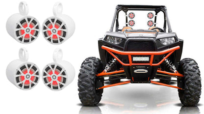 RKL80MW 4-Pack White + MAC80W White Tower Enclosures Bundle