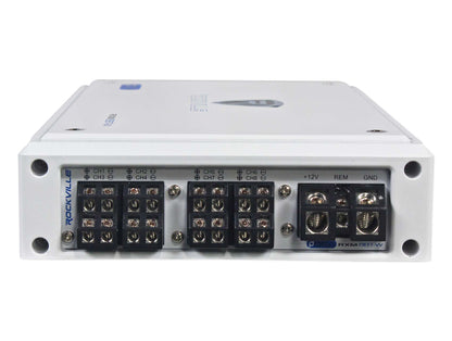 RKL80MW 8-Pack White + RXM8BTW Bluetooth Amplifier + RMWK4 Kit Bundle