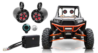 RKL80MB 2-Pack + MAC80B Enclosures + NA2-400.2 Amp + TPS-BT1 Controller Bundle