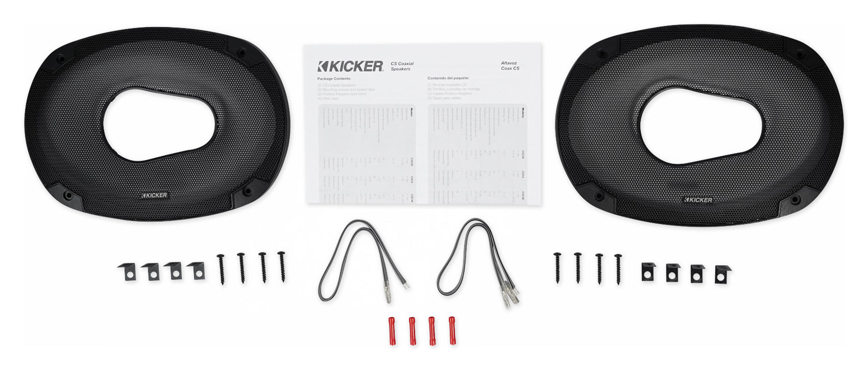 Kicker 6x9" CSC Wakeboard Tower Rollbar Speakers for Boat/ATV/UTV/RZR/Cart/Jeep