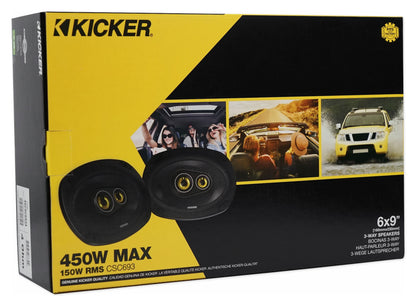 Kicker 6x9" CSC Wakeboard Tower Rollbar Speakers for Boat/ATV/UTV/RZR/Cart/Jeep