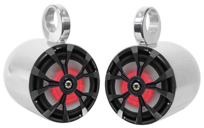 RKL80MB 2-Pack + MAC80S Polished Silver Tower Enclosures Bundle