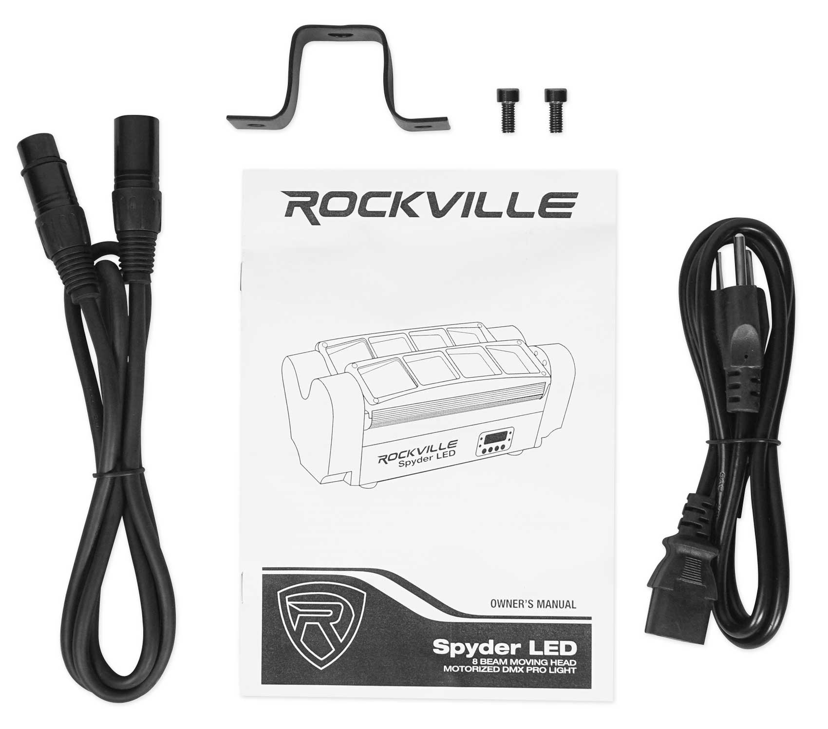 Spyder LED 2-Pack + DMX Cable + Power Link Cable Bundle