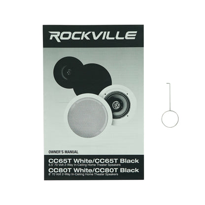 CC65T Black 16-Pack + RCS350-6 6-Zone 350W Amp Bundle