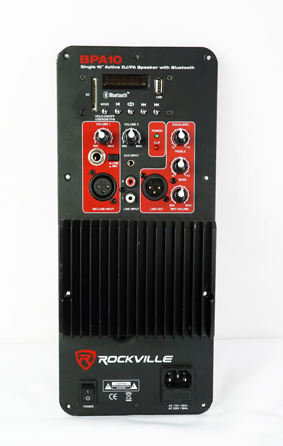 100 Watt RMS Pro Audio Powered Speaker Amplifier Plate Module with XLR 110/220