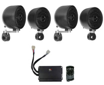 MS40B Black 4" Marine Speakers 2-Pack + NA2-320.4 Amp + N2-WBT + MAC40B Bundle