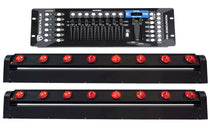 MOTIONSTRIP Light Bar 2-Pack + ROCKFORCE 192 DMX Controller Bundle
