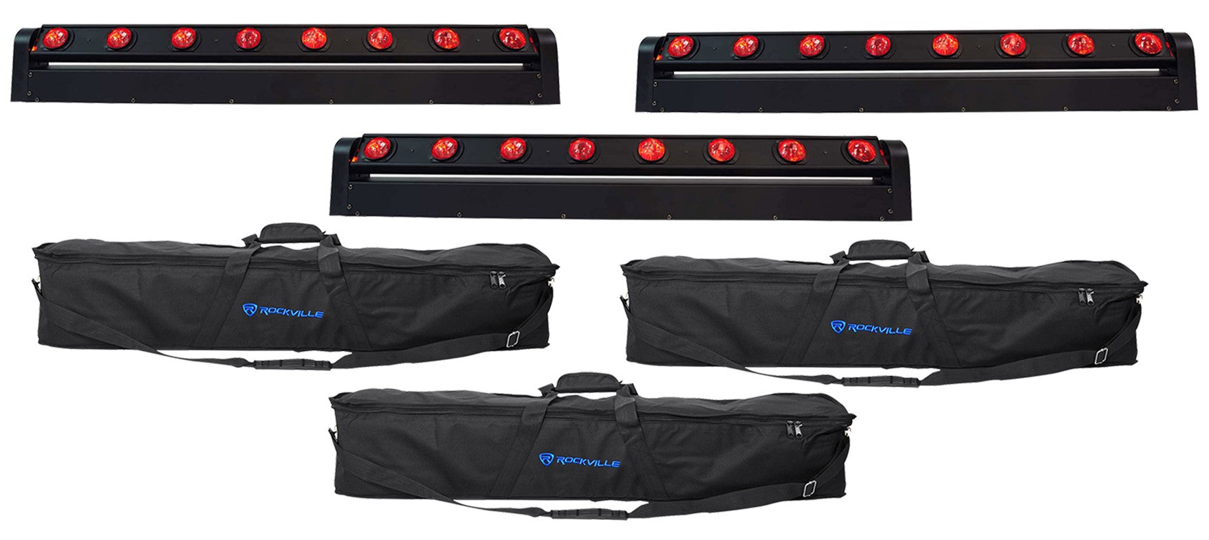 MOTIONSTRIP Light Bar 3-Pack + RLB60 Carry Bags Bundle