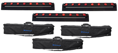 MOTIONSTRIP Light Bar 3-Pack + RLB60 Carry Bags Bundle