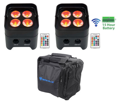 BEST PAR 50 2-Pack + RLB90 Lighting Bag Bundle