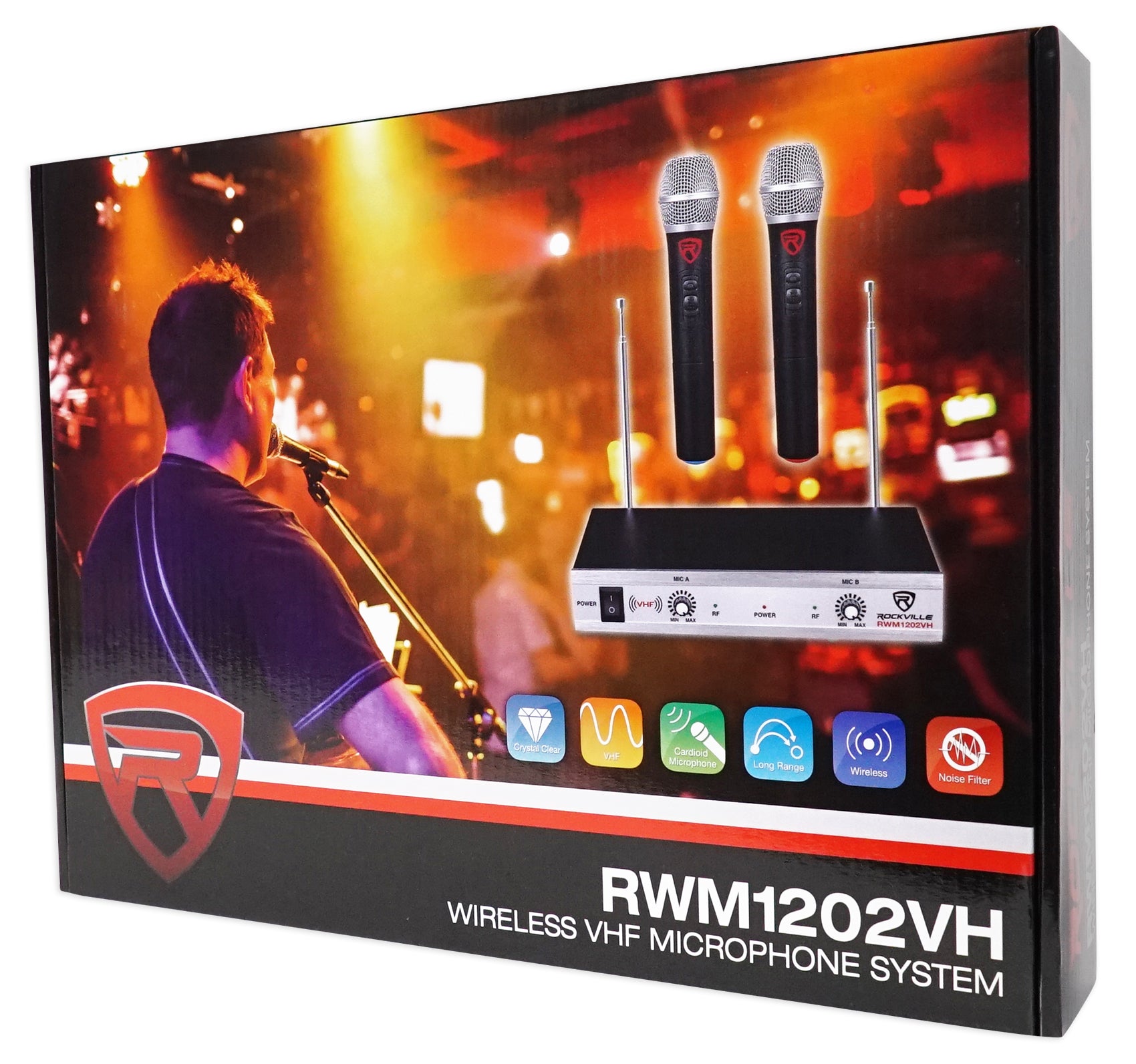 RAM12BT Rechargeable PA Speaker + RWM1202VH Wireless Mic System Bundle