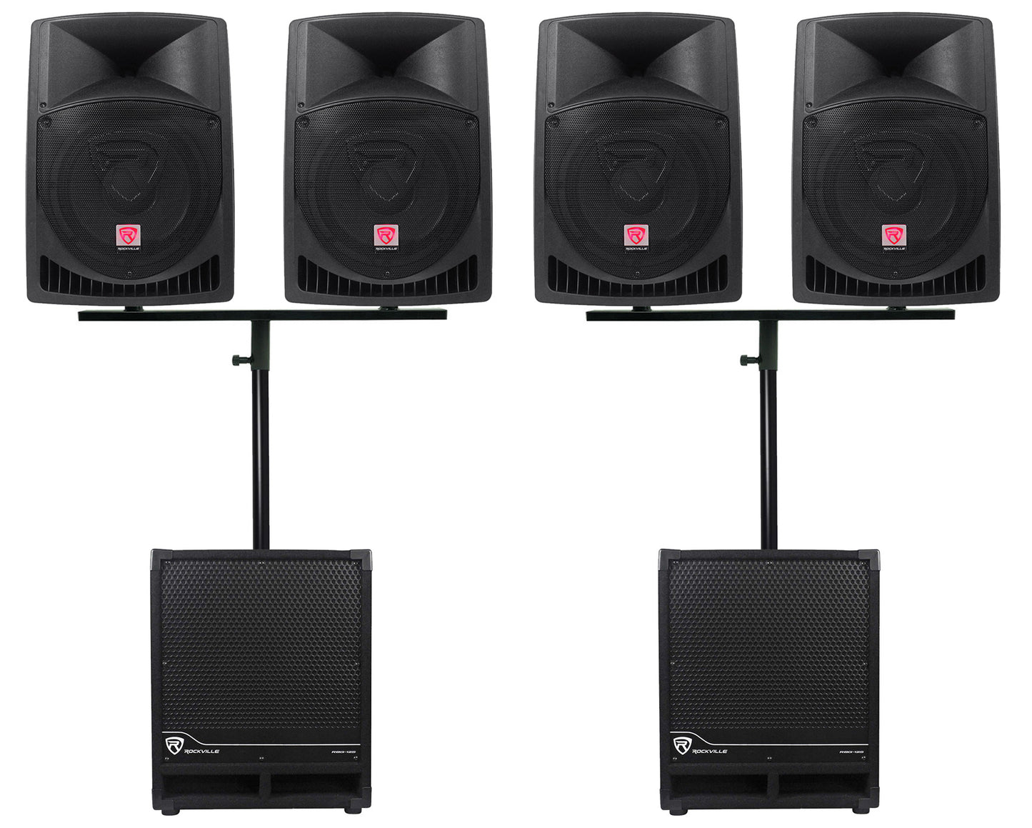 RPG12 4-Pack + RBG12S Subwoofer Bundle