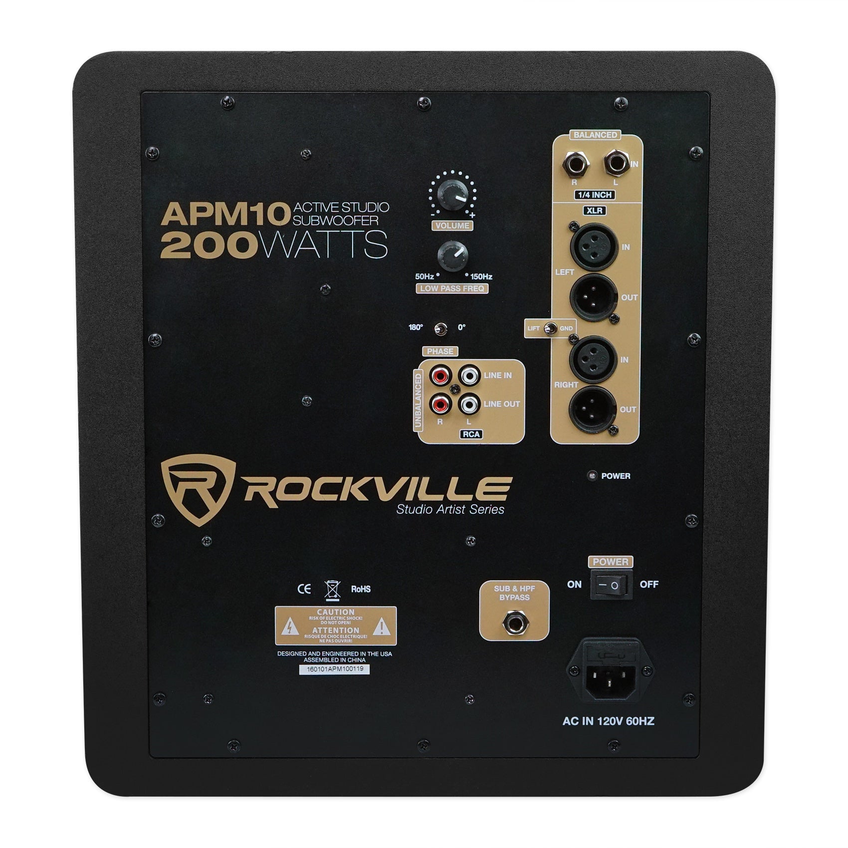 APM6C 6.5" Studio Monitors + APM10C 10" Subwoofer Bundle