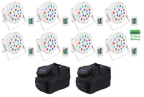 BATTERY PAR 50 White 8-Pack + RLB30 Lighting Bags 2-Pack Bundle