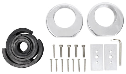 MAC65S Polished 6.5" Tower Speaker Pods 2-Pack + MAC360C Swivel Clamps Bundle