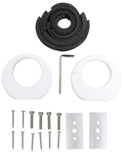 MAC65W White 6.5" Tower Speaker Pods 2-Pack + MAC360W Surface Clamps Bundle