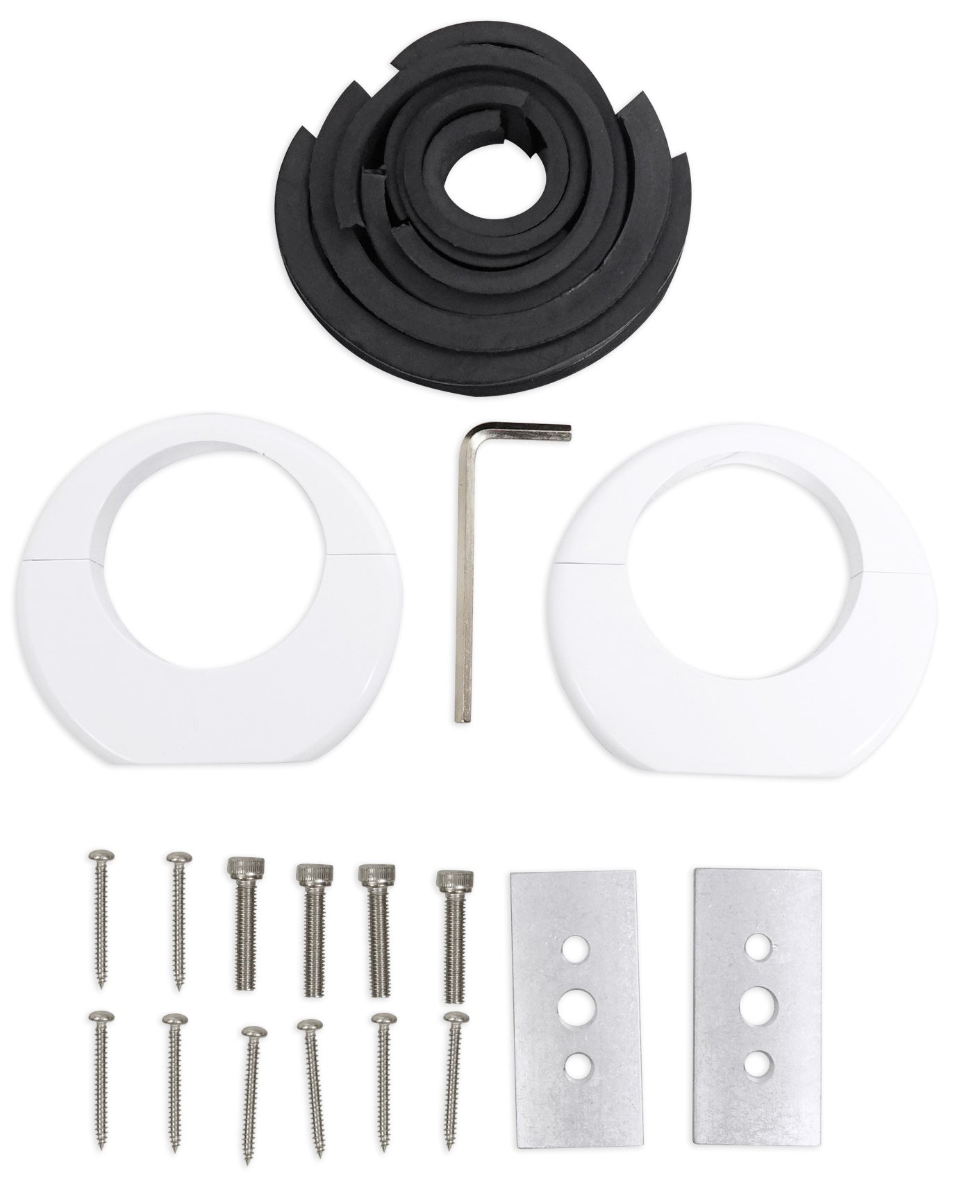 MAC65W White 6.5" Tower Speaker Pods 2-Pack + MAC360W Swivel Clamps Bundle